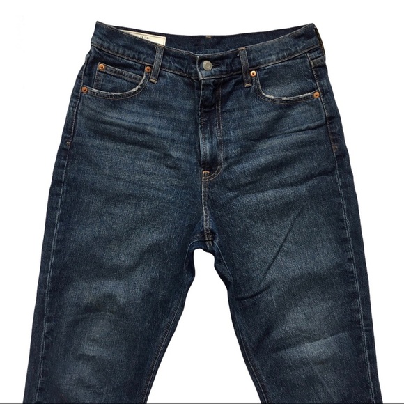 GAP mom jean high rise jeans size 29 dark wash - Picture 8 of 16